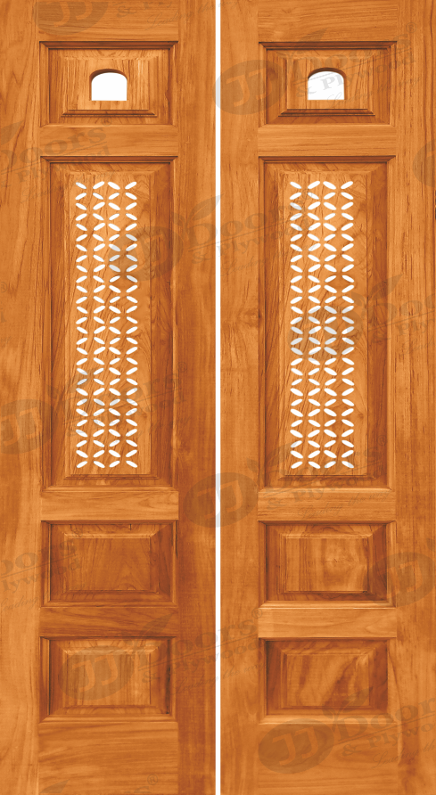 Teak wood Primium Pooja door #1