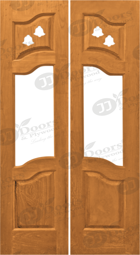 Teak wood Primium Pooja door #5