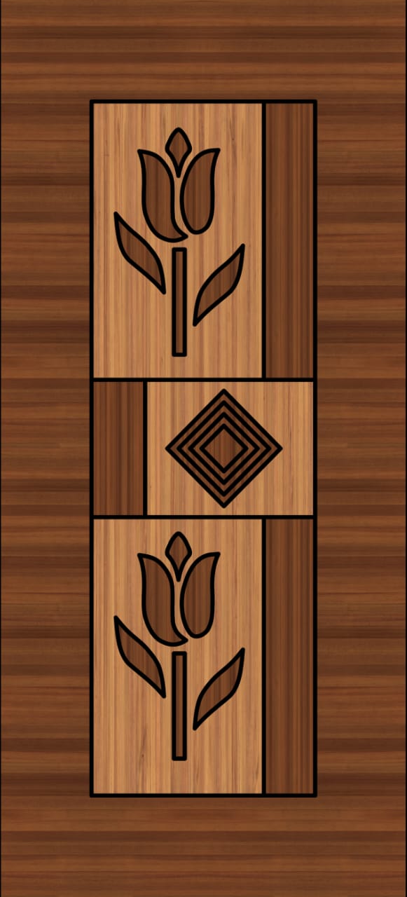 Wpc UV printed door same as Laminated door - 015355-12