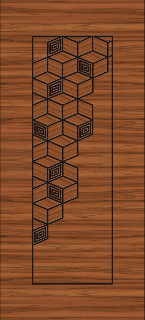 Wpc UV printed door same as Laminated door - 015408-2