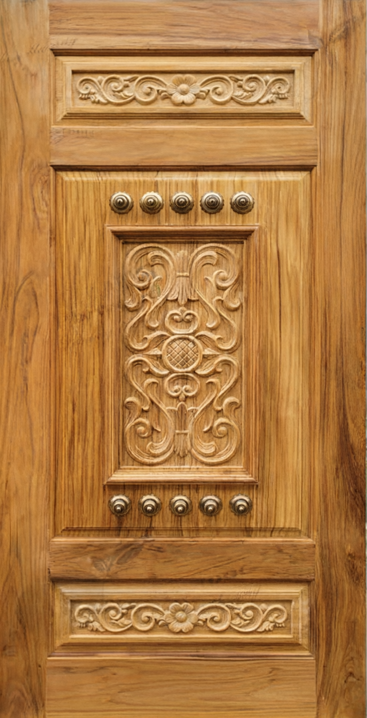 Teak wood Primium carving door JJ 184 - 020112-1
