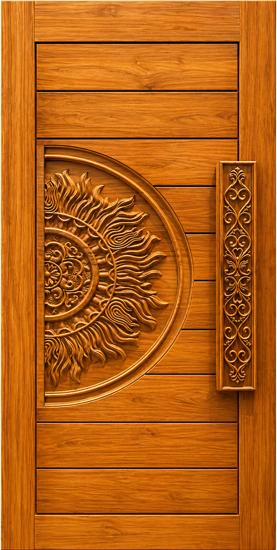 Teak wood Primium carving door JJ 463 - 153324-1