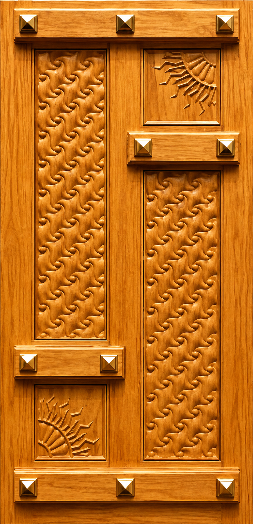 Teak wood Primium carving door JJ 470 - 153031-1