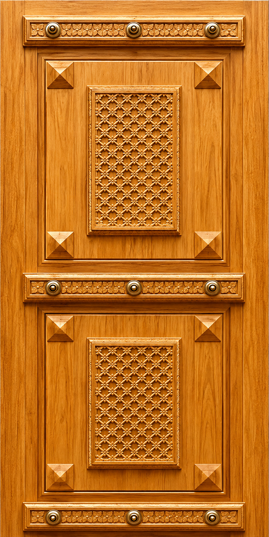 Teak wood Primium carving door JJ 472 - 122354-1