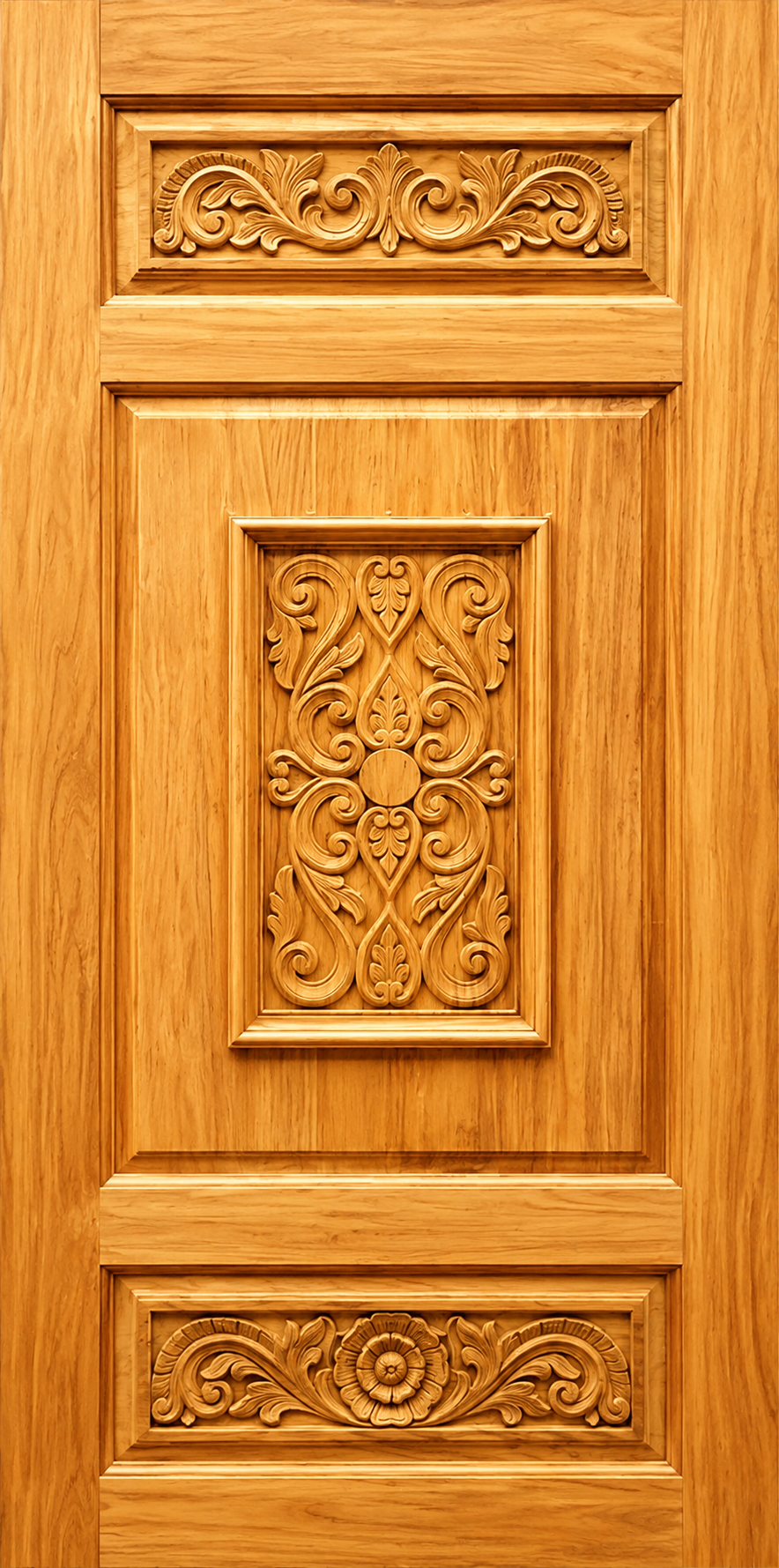 Teak wood Primium carving door JJ 475 - 123221-1