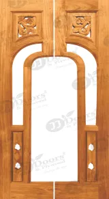 Teak wood Primium Pooja door #15