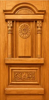 Teak wood Primium carving door JJ 312 - 021411-1