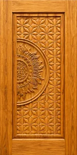 Teak wood Primium carving door JJ 457 - 152406-1