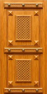 Teak wood Primium carving door JJ 472 - 122354-1