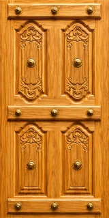 Teak wood Primium carving door JJ 473 - 122656-1